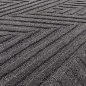 Antracitszürke gyapjú szőnyeg 160x230 cm Hague – Asiatic Carpets