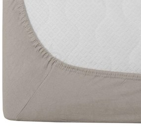 Jersey lepedő EXCLUSIVE szürke-bézs 90 x 200 cm
