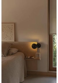 FARO 56100 - Csipeszes asztali lámpa 2in1 BELA 1xE27/15W/230V fekete