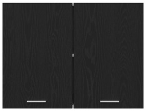 vidaXL Fekete Tölgy Fali Szekrény - 80x31x60 cm - Mérnöki fából
