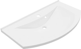 Sapho Aras mosdótál 90x50.5 cm félkör alakú beépíthető fehér 90911