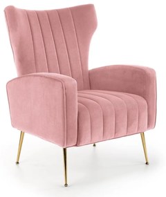 Vario fotel, rózsaszín / arany
