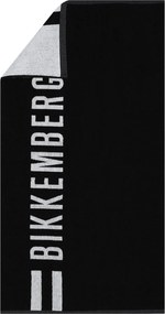 Bikkembergs Strandtörölköző BKK3MTW01 Black nagy fürdőlepedő