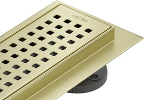 Mexen Flat 360° M08 forgatható vízelvezető 100 cm, arany kefe - 1A25100-40