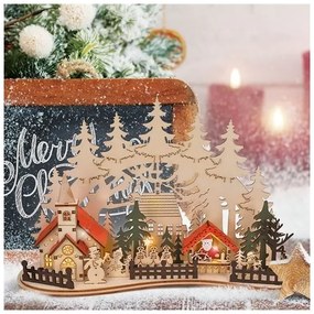 Solight 1V250 - LED Karácsonyi dekoráció LED/2xAAA kisváros