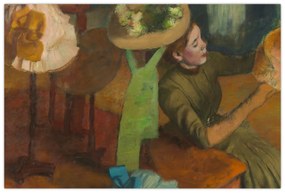 Kép - Edgar Degas, The Millinery Shop, reprodukciók (90x60 cm)