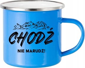 Zománcozott Acél Bögre 250 ml Kék Ne Nyafogj Hegyi Minták