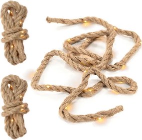 LED dekoratív kötélkészlet 25 LED meleg fehér 3 db