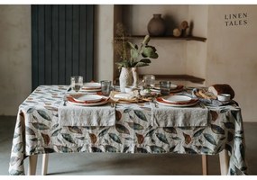 Len asztalterítő 140x140 cm Golden Fall – Linen Tales