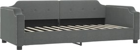 vidaXL sötétszürke szövet kanapéágy 90 x 200 cm