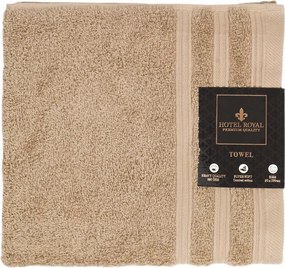 Pamut fürdőlepedő 550 g/m2 70x140 cm világos barna