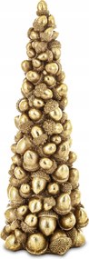 Dekoráció Figura Karácsonyfa Makk Díszített Arany Karácsony