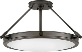 ELSTEAD HK-COLLIER-SF-MBX COLLIER Klasszikus Mennyezeti Lámpa Fekete, Opál E14 IP20