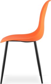OSAKA narancssárga szék fekete lábakkal
