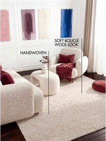 Krémszínű kézi szövésű buklé szőnyeg 200x290 cm Notting Hill Portobello – Ted Baker