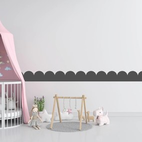 PIPPER. Textil öntapadó tapéta - Mini Ív - Szürke színű Szín: Sötét