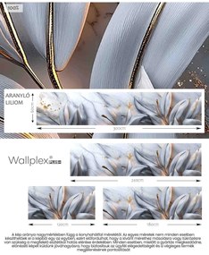Wallplex konyhahátfal Aranyló Liliom (Méret: 60x300)