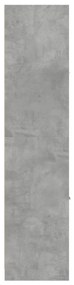 betonszürke szerelt fa patikaszekrény 30 x 41 x 174,5 cm