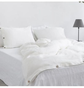 EMI Natúr fehér lenvászon ágyneműhuzat, A standard egyszemélyes ágy szett tartalma: 1x 140x200 + 1x 70x90