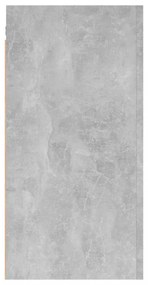 betonszürke szerelt fa TV-szekrény 30,5 x 30 x 60 cm