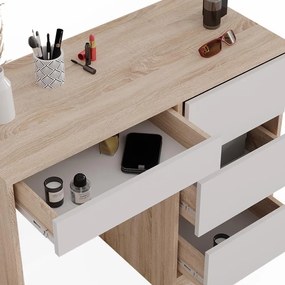 Fiókos íróasztal 90x40x75cm szürke FUR1953-1