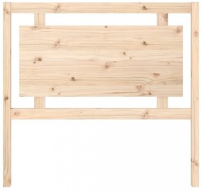 tömör fenyőfa ágyfejtámla 105,5 x 4 x 100 cm