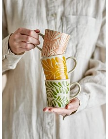 Kőedény csésze szett cappucinóhoz 3 db-os 205 ml Fauni – Bloomingville