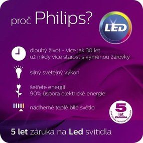 Philips 17296/30/16 Yarrow kültéri LED fali  lámpa 21 cm, fekete