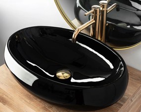 Pultos mosdó Rea Melania Black Shiny