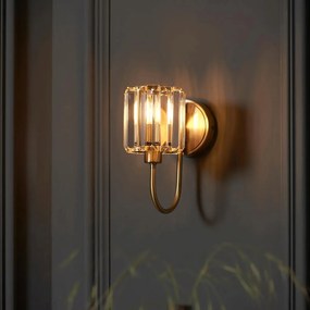Endon glamour modern fali lámpa berenice antik sárgaréz átlátszó end107803
