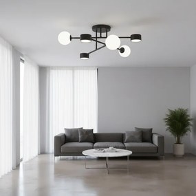 HOLON felületre szerelhető csillár 3xG9/8W/230V + 3xGX53/12W fekete