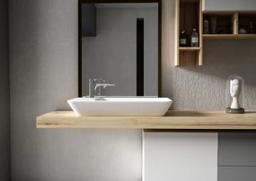 Sanovit - PULTRA ültethető - Top Counter- porcelán mosdó - bal vagy jobb csaplyukas - - 70 x 35 cm