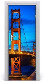 Ajtóposzter Bridge San Francisco 75x205 cm