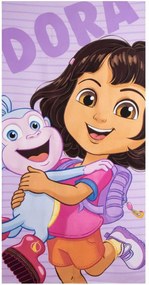 Dóra, a felfedező Happy fürdőlepedő, strand törölköző 70x140cm (Fast Dry)