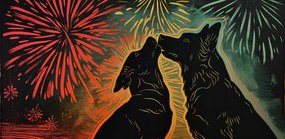 Poszter 91,3x44,5cm Kutya ölelés