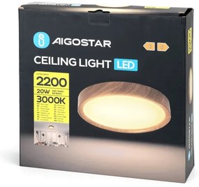 Aigostar - LED Mennyezeti lámpa LED/20W/230V 3000K átm. 33,7 cm
