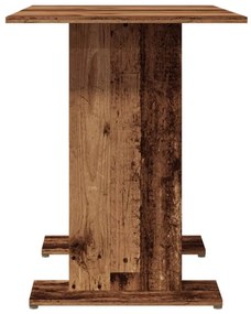 antik fa színű szerelt fa étkezőasztal 110 x 60 x 75 cm
