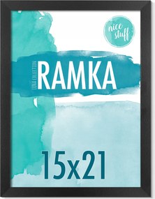 Képkeret 15x21 A5 képkeret 15x21 képkeret fekete Mdf fotókeret