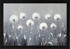 Poszter Keret Fa Természet Tavasz Virágok Pitypang Pehely 60x40