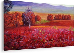 Egy vörös táj képe (90x60 cm)