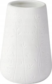 Fürdőszobai bögre Wenko Flora 8 x 11 cm fehér, mintás