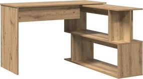 vidaXL sarokasztal Artisan tölgy Gépi úton előállított fa