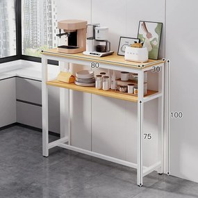 Konyhai bárasztal 100x30x80 fekete KZ01-2