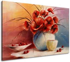 Gario Vászonkép Pipacs kompozíció Méret: 100 x 40 cm