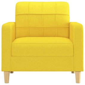 világossárga szövet kanapéfotel 60 cm