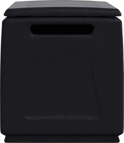 vidaXL sötétszürke-fekete kerti tárolóláda 96 x 53 x 57 cm 230 L