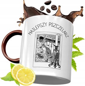 Bordó Bögre Méhésznek Születésnapra Ajándék fényképes nyomattal