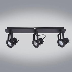 Lámpa Adrilux Medison 3xGU10 fekete AL102