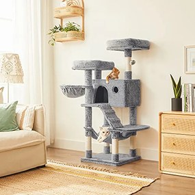 Macska kaparófa, macskatorony nagy macskáknak, ultrapuha, szürkéskék