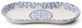 27 darabos étkészlet fehér/kék/porcelán